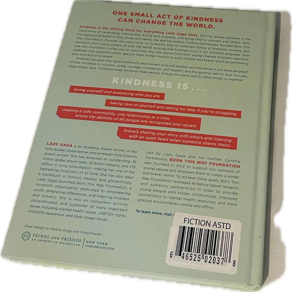 Channel Kindness: Stories of Kindness & Community | Hardcover Book | Lady Gaga